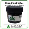 Bloodroot Salve with DMSO (Deep Tissue) in Glass Jar, 25ml, Free Domestic Shipping