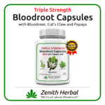 Bloodroot Capsules (Triple Strength) with Cat's Claw and Papaya! 300mg