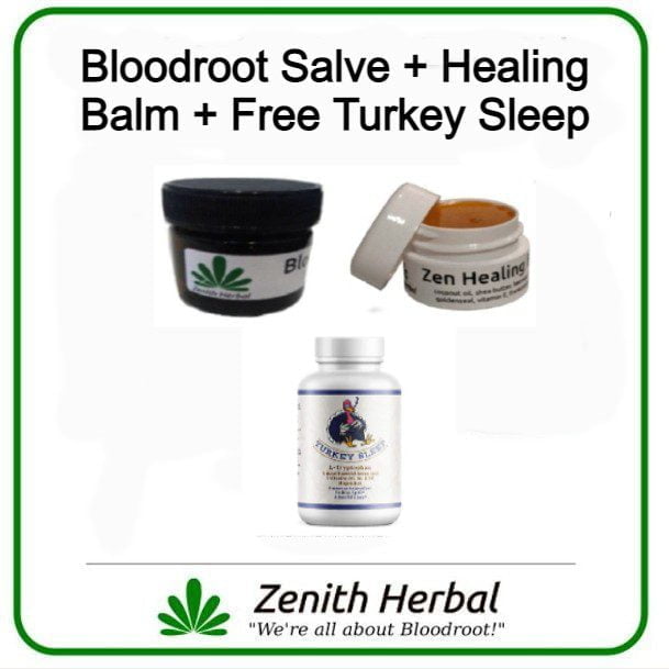 Bloodroot Product Bundle (Salve + Healing Balm) plus Free Turkeysleep