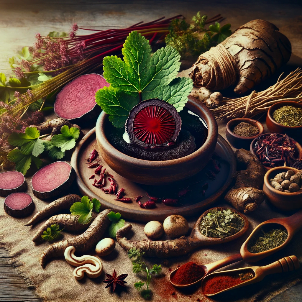 Unveiling The Potent Benefits Of Black Salve: The Power Of Bloodroot In Cancer Treatment 2 A Bowl Of Food With A Leafy Vegetable In It