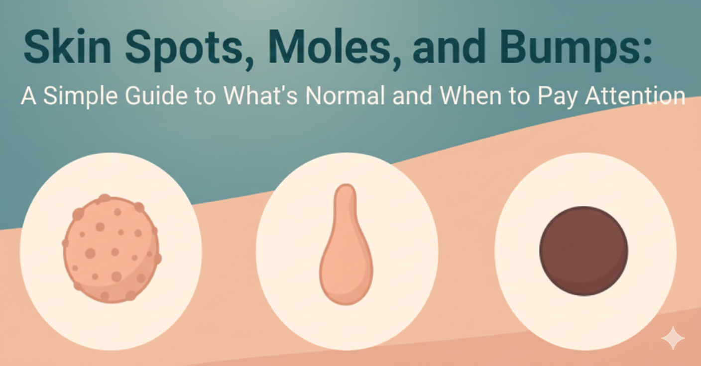 Skin Spots, Moles, and Bumps: A Simple Guide to What’s Normal and When to Pay Attention 1 Skin Spots, Moles, and Bumps